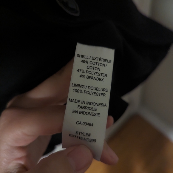 Ricki's Black One-Button Cotton Blend Stretchy Blazer (Size 0) - Picture 7 of 12